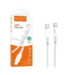 Hoco Cable X70 Ferry Type-C to Type-C 60W 1M White Hoco Cable X70 Ferry Type-C to Type-C 60W 1M White